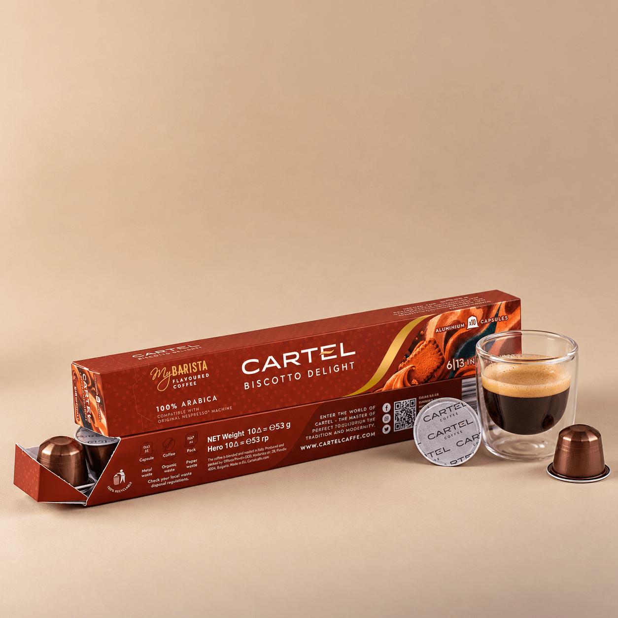 CARTEL My Barista Biscotto - съвместими с Nespresso® original 